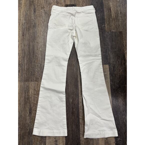 Banana Republic Wide Leg White Jeans Size 8 - Picture 5 of 5